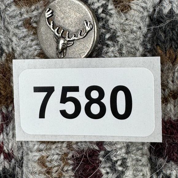 Amazonias Breckenridge Hand Knitted V-Neck Sweater Vest Cardigan Size Small - Picture 11 of 11